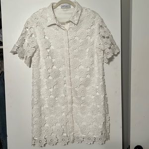 Worn once, white mini